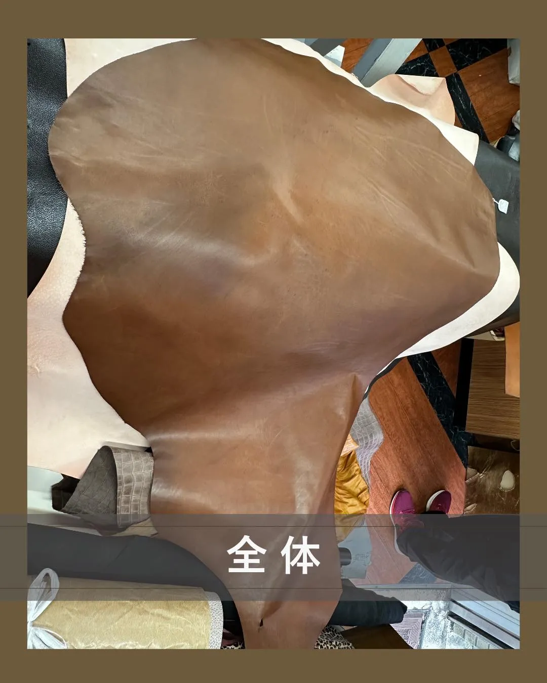 牛革ならではの自然な表情🐄